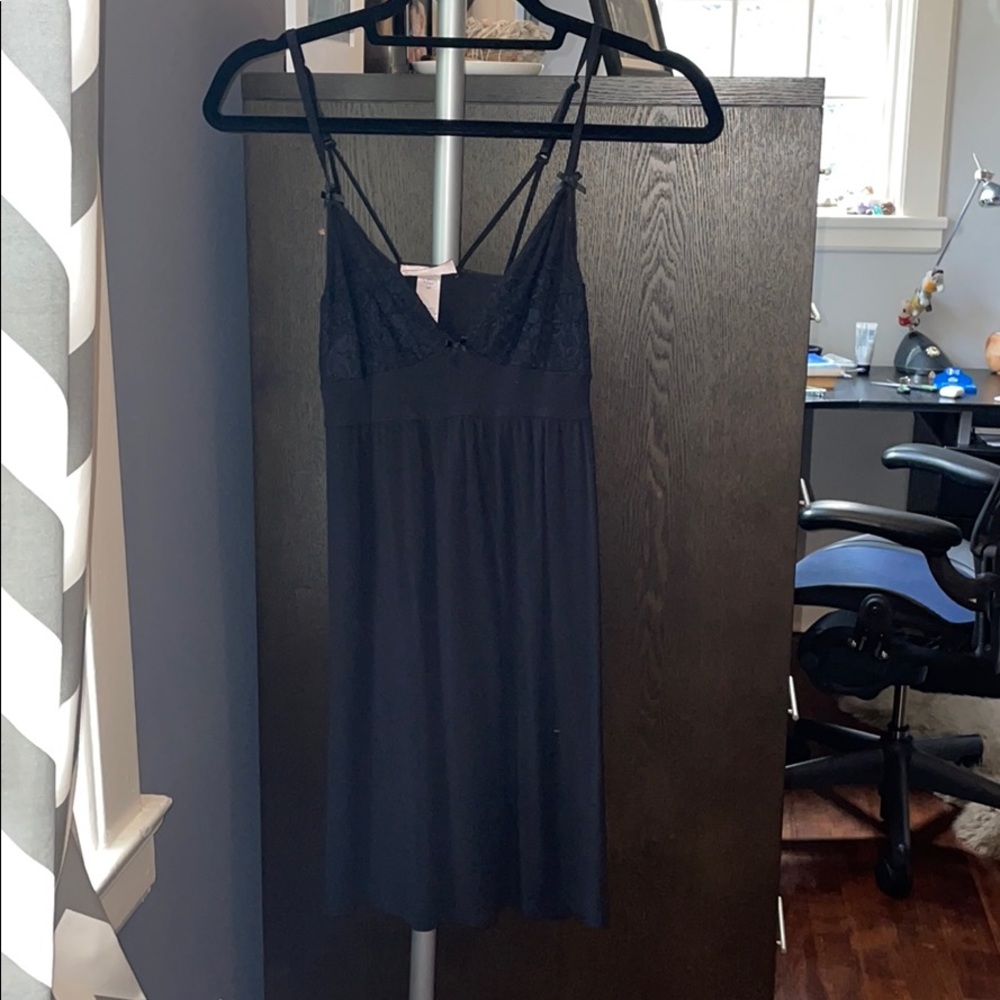 Black mini dress